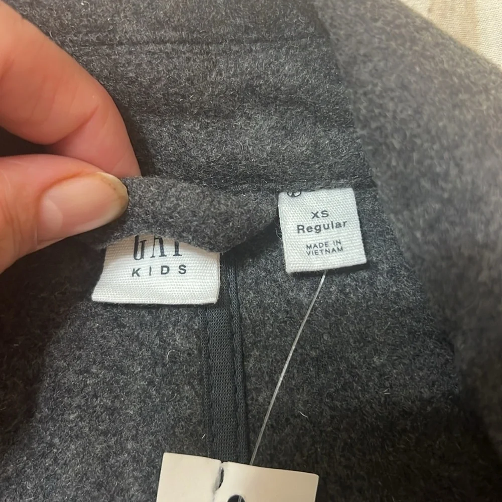 Baby gap boys long gray blazer size XS new